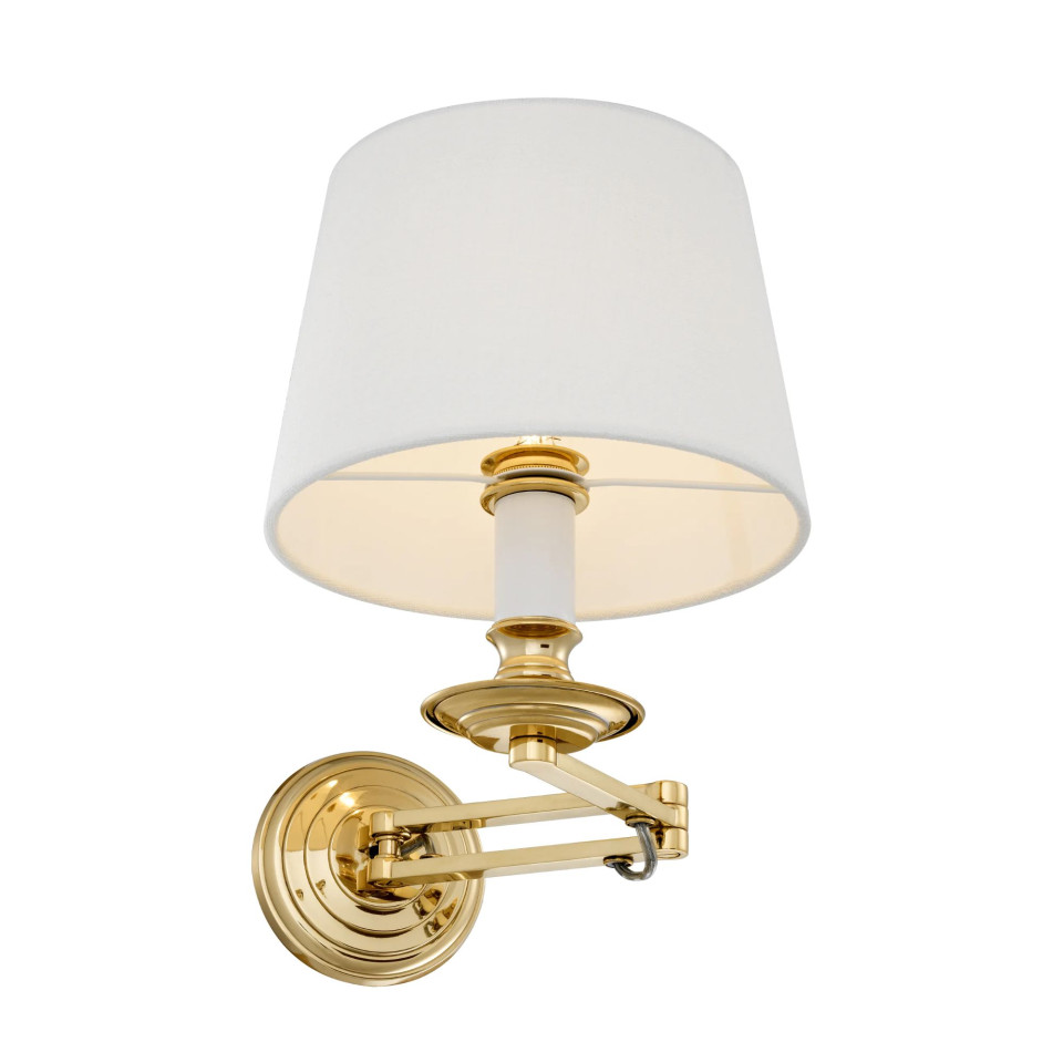 Eclips vägglampa guld/benvit 27,5cm