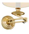 Eclips vägglampa guld/benvit 27,5cm