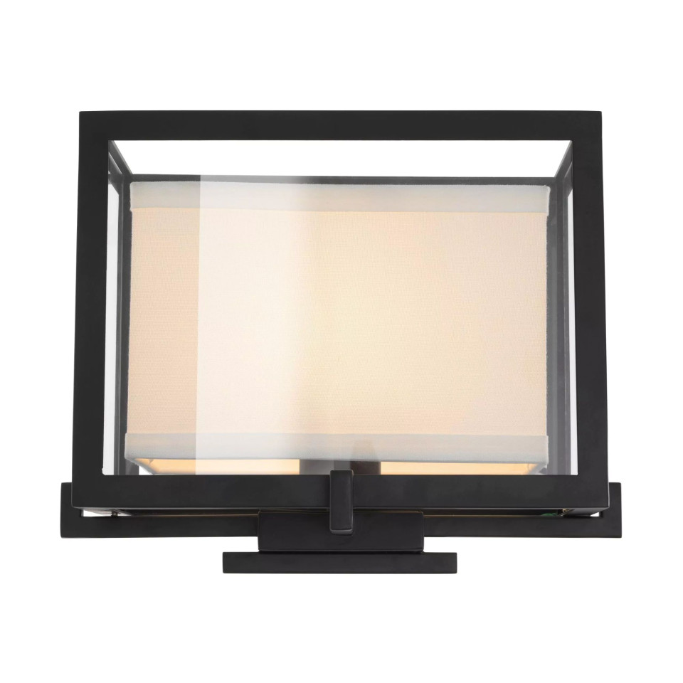 Pulse vägglampa svart/klar/benvit 24cm