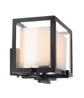 Pulse vägglampa svart/klar/benvit 24cm