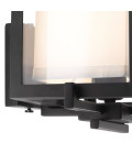 Pulse vägglampa svart/klar/benvit 24cm