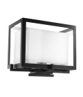 Pulse vägglampa svart/klar/benvit 24cm