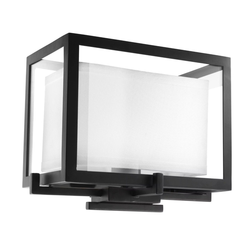 Pulse vägglampa svart/klar/benvit 24cm