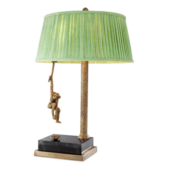 Jungle Table Lamp Brass/Black/Green 75cm Jungle Table Lamp Brass/Black/Green 75cm