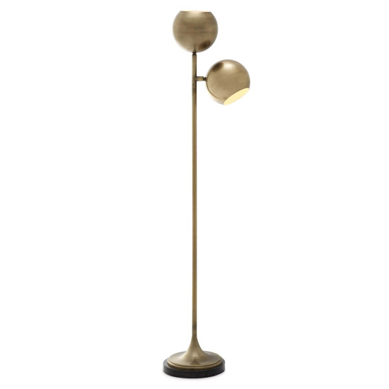 Compton golvlampa mässing/svart 140 cm