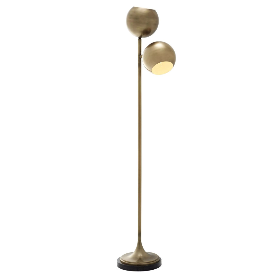 Compton golvlampa mässing/svart 140cm Eichholtz Compton golvlampa mässing/svart 140cm