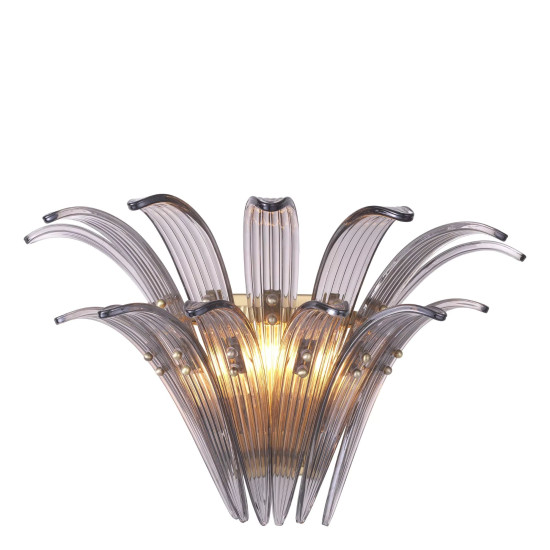 Italo vägglampa mässing/rök 30 cm Italo vägglampa mässing/rök 30 cm