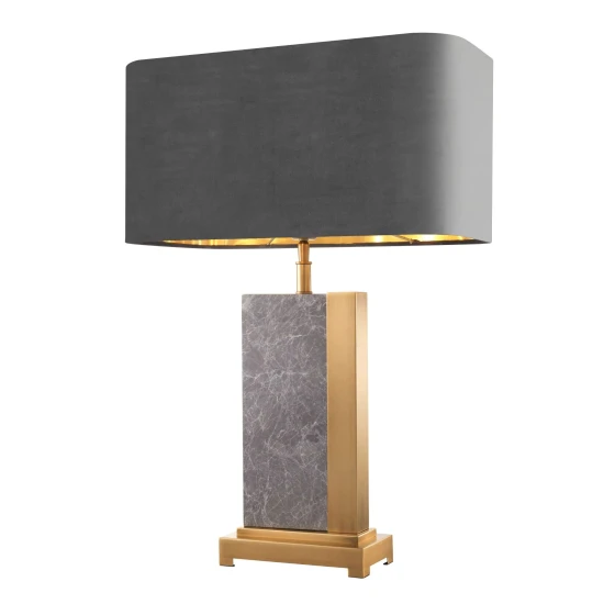 Pietro bordslampa mässing/grå 65 cm Pietro bordslampa mässing/grå 65 cm