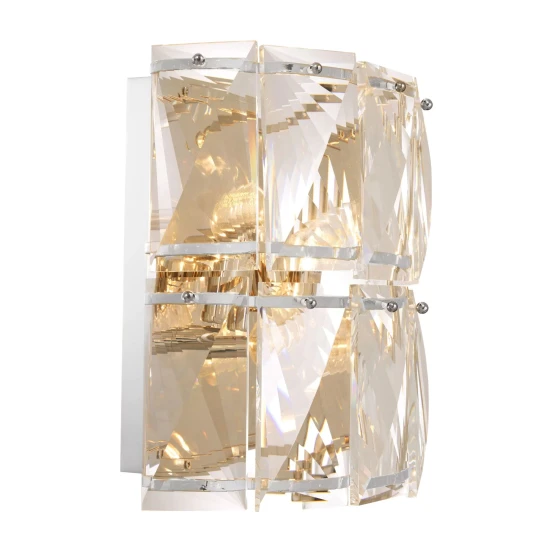 Amazone vägglampa nickel/glas 31 cm