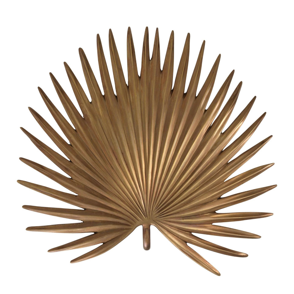 Foliage Wall Lamp Vintage Brass 32cm Eichholtz Foliage Wall Lamp Vintage Brass 32cm