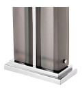 Solana bordslampa nickel/glas/grå 73cm