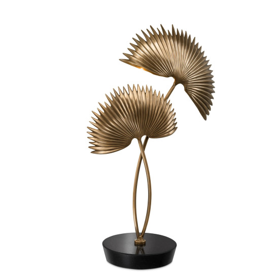 Hacienda bordslampa mässing/svart 65 cm