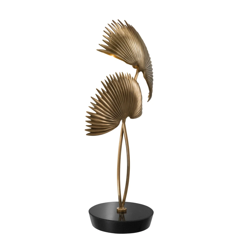 Hacienda bordslampa mässing/svart 65cm
