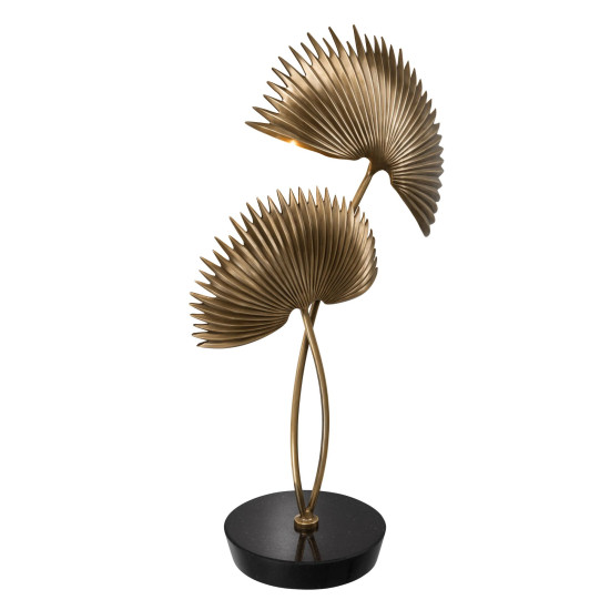 Hacienda bordslampa mässing/svart 65 cm