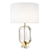 Emerald bordslampa guld/kristallglas/vit 67 cm