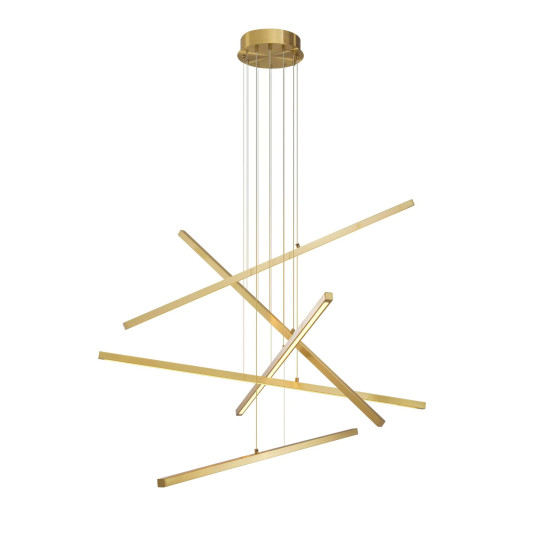 Kimpton Chandelier Brass 120cm