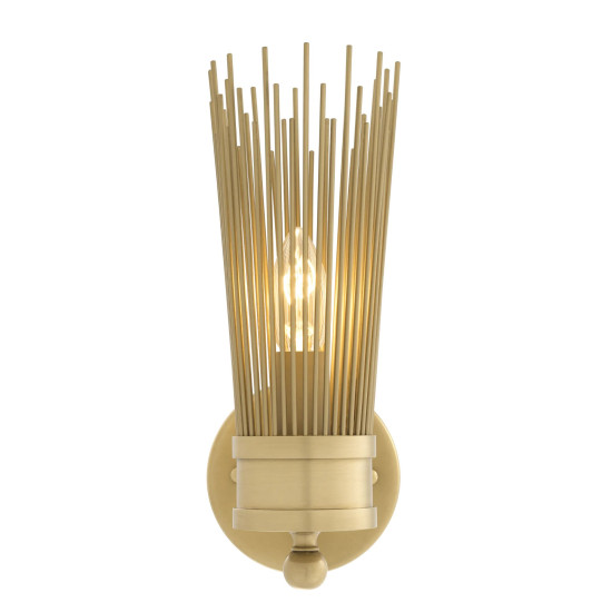 Romeo Single Wall Lamp Antique Brass 29.5cm
