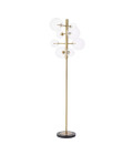 Argento golvlampa mässing/glas/svart 180cm Eichholtz Argento golvlampa mässing/glas/svart 180cm