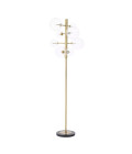 Argento golvlampa mässing/glas/svart 180cm Eichholtz Argento golvlampa mässing/glas/svart 180cm