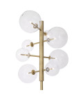 Argento golvlampa mässing/glas/svart 180cm Eichholtz Argento golvlampa mässing/glas/svart 180cm