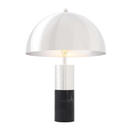 Flair L Table Lamp Nickel/Black 70cm Flair L Table Lamp Nickel/Black 70cm