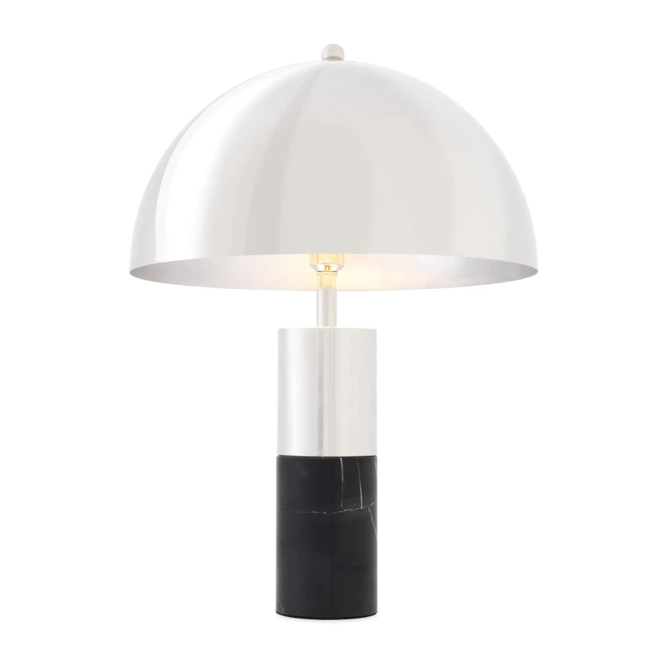 Flair L Table Lamp Nickel/Black 70cm