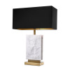 Charleston bordslampa mässing/vit/svart 68 cm Charleston bordslampa mässing/vit/svart 68 cm