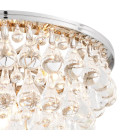 Bolzano Chandelier Nickel/Glass 65cm Eichholtz Bolzano Chandelier Nickel/Glass 65cm