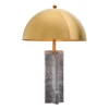 Absolute bordslampa mässing/grå marmor 76 cm