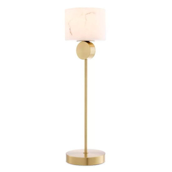 Etruscan bordslampa mässing/vit 76 cm Etruscan bordslampa mässing/vit 76 cm