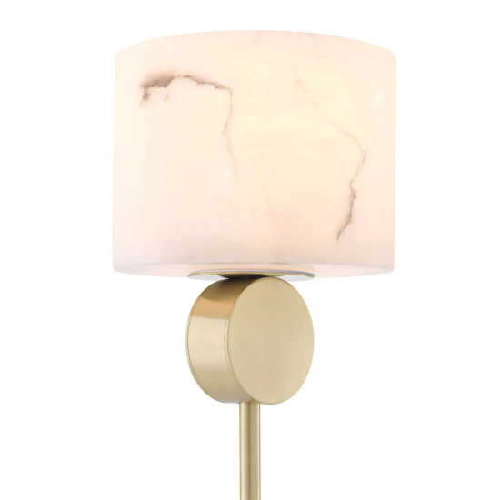 Etruscan bordslampa mässing/vit 76 cm Etruscan bordslampa mässing/vit 76 cm