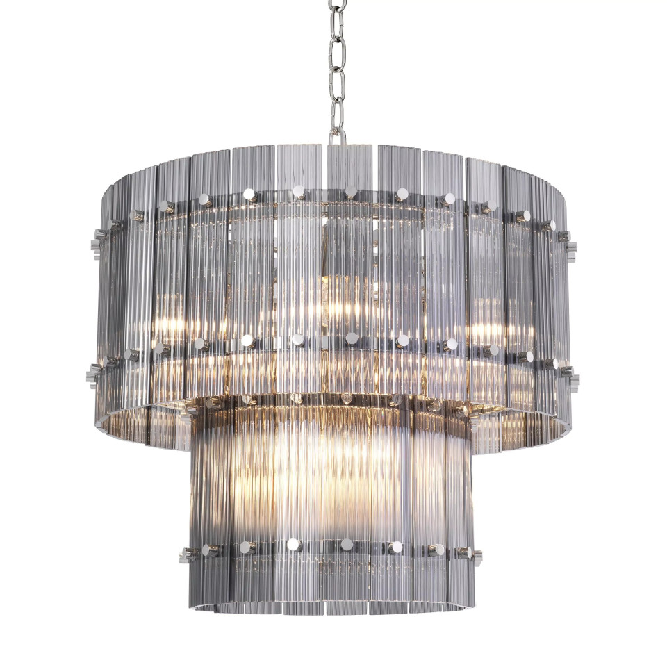 Ruby S Chandelier Nickel/Smoke 57cm Eichholtz Ruby S Chandelier Nickel/Smoke 57cm
