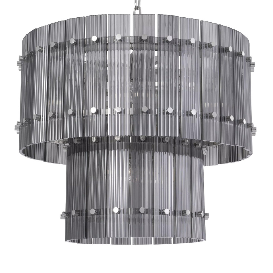 Ruby S Chandelier Nickel/Smoke 57cm Eichholtz Ruby S Chandelier Nickel/Smoke 57cm