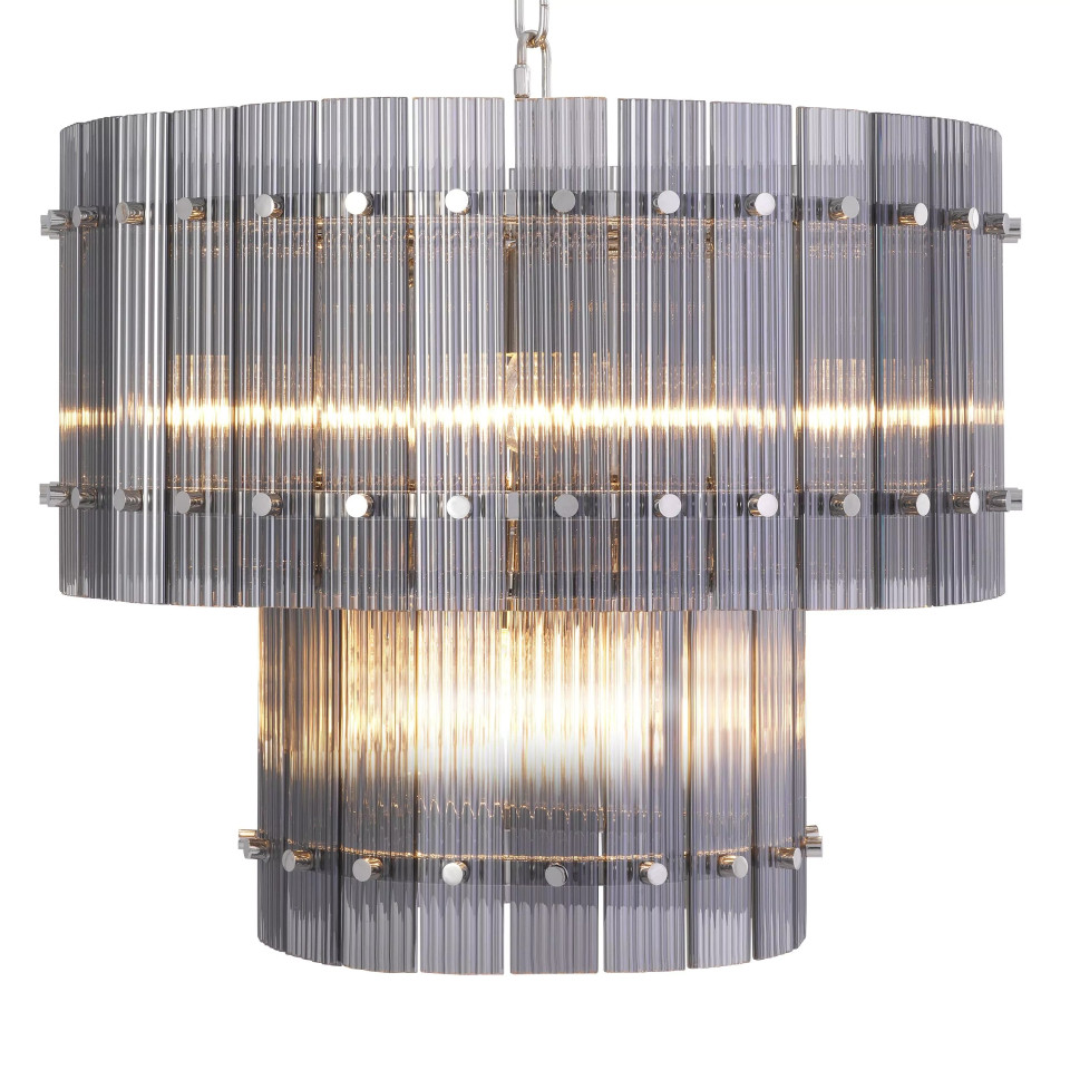Ruby S Chandelier Nickel/Smoke 57cm Eichholtz Ruby S Chandelier Nickel/Smoke 57cm
