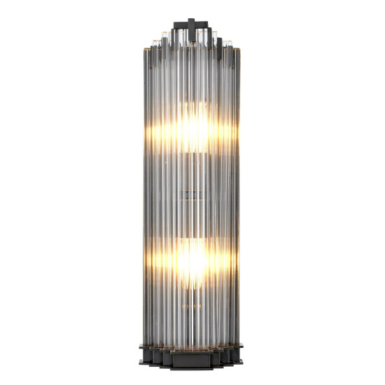 Harrod Wall Lamp Bronze/Glass 49cm