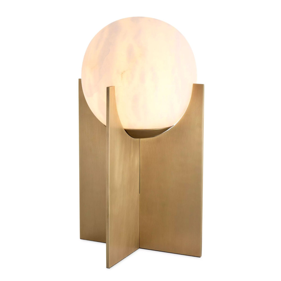 Scorpios L bordslampa mässing/vit 41cm