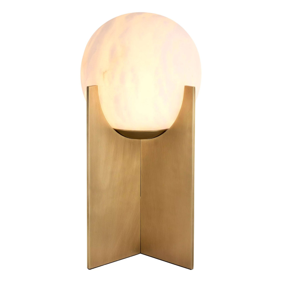 Scorpios L bordslampa mässing/vit 41cm