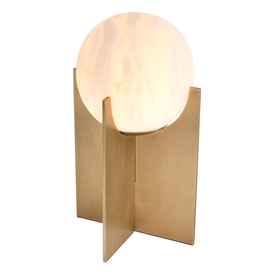 Scorpios L bordslampa mässing/vit 41cm