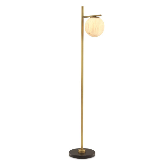 Faloria Floor Lamp Brass/White/Black 162cm Faloria Floor Lamp Brass/White/Black 162cm