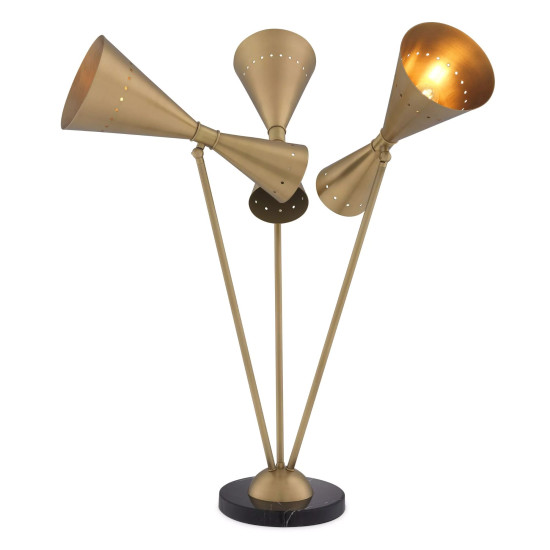 Omnia Table Lamp Brass/Black 86cm