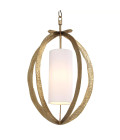 Luciano Chandelier Brass/White 44cm Eichholtz Luciano Chandelier Brass/White 44cm