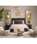 Luciano Chandelier Brass/White 44cm Eichholtz Luciano Chandelier Brass/White 44cm