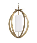 Luciano Chandelier Brass/White 44cm Eichholtz Luciano Chandelier Brass/White 44cm