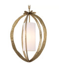 Luciano Chandelier Brass/White 44cm Eichholtz Luciano Chandelier Brass/White 44cm