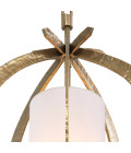 Luciano Chandelier Brass/White 44cm Eichholtz Luciano Chandelier Brass/White 44cm