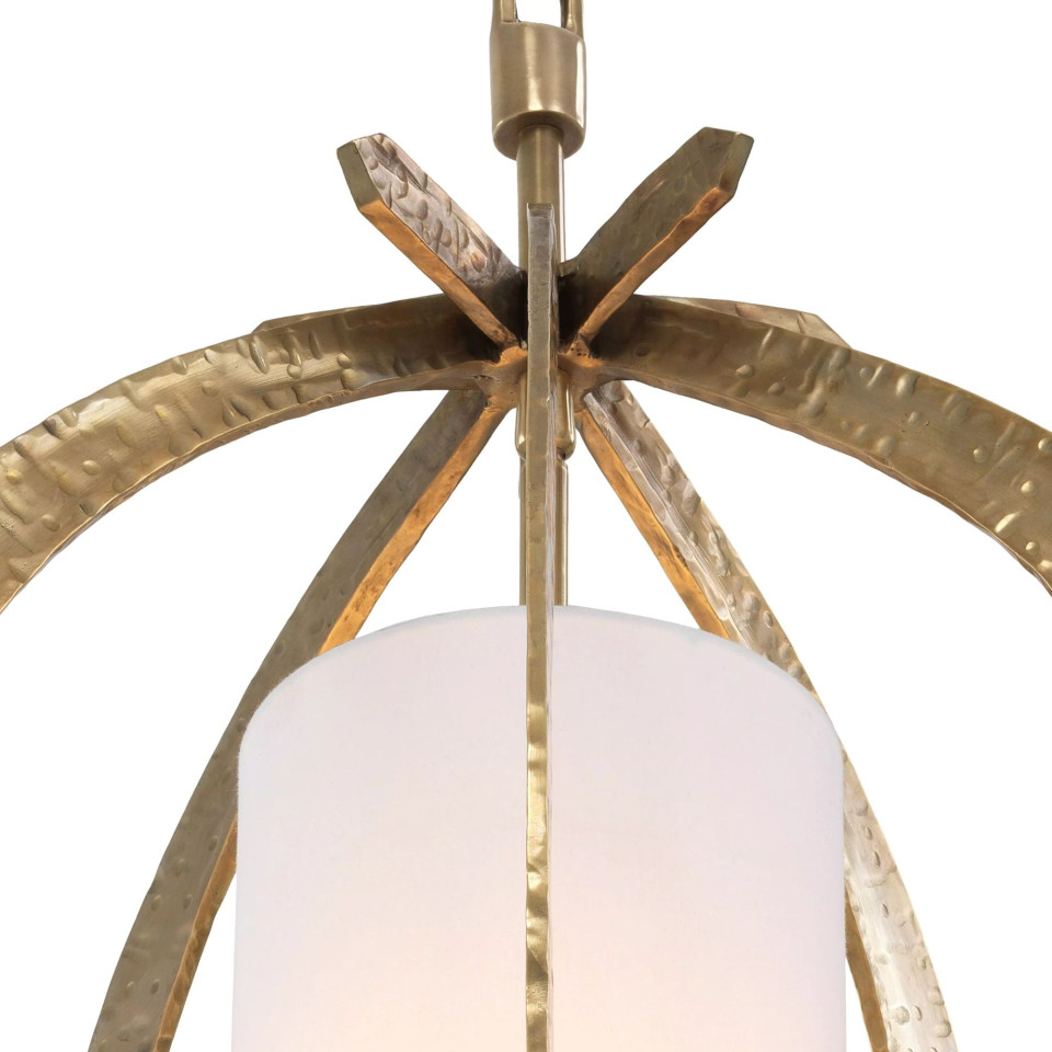 Luciano Chandelier Brass/White 44cm Eichholtz Luciano Chandelier Brass/White 44cm