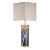 Miller Table Lamp Grey/Brass/Linen 78cm Miller Table Lamp Grey/Brass/Linen 78cm
