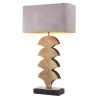 Iris bordslampa mässing/granit/ljusgrå 77,5 cm