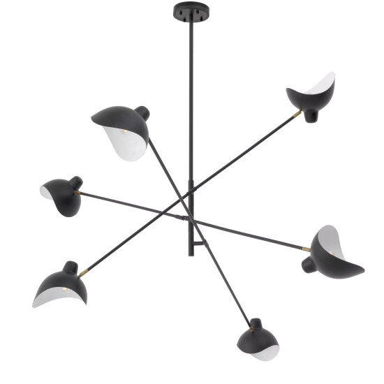 Meryll Chandelier Black/Brass 200cm Meryll Chandelier Black/Brass 200cm