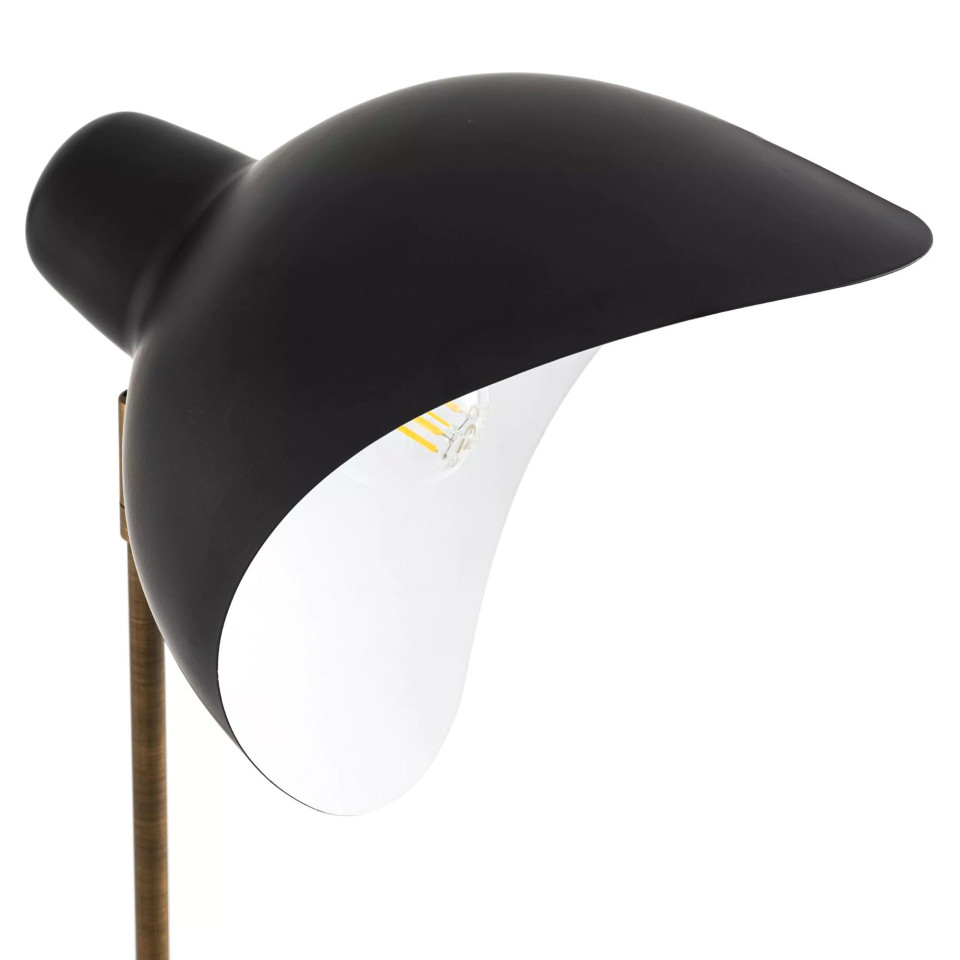 Costner golvlampa mässing/svart 130cm Eichholtz Costner golvlampa mässing/svart 130cm